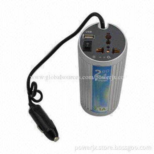 New design car power inverter, DC 12V to AC 220V 150W
